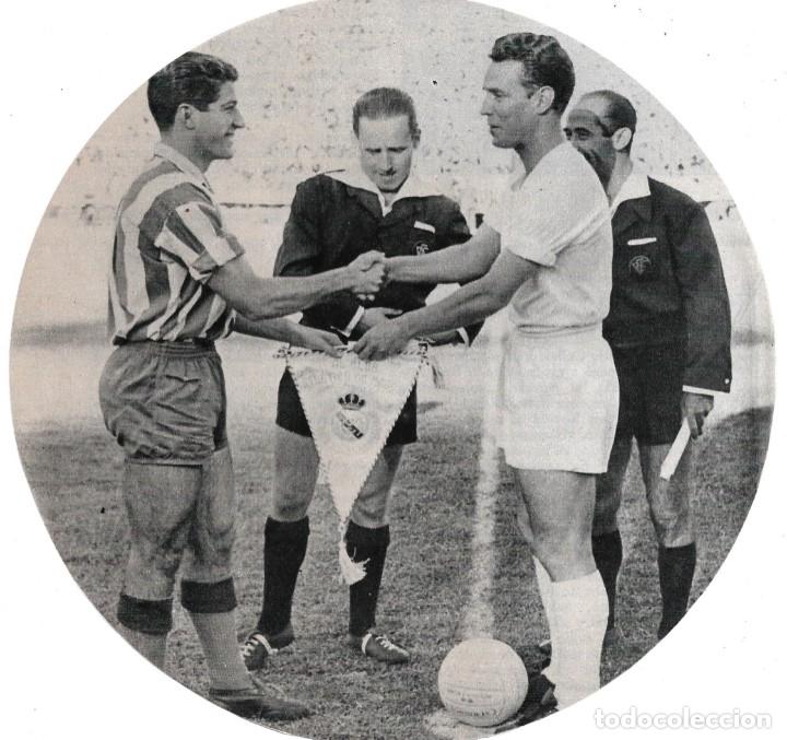 Collectionnisme sportif: ATL&Eacute;TICO DE MADRID: Curioso recorte de Enrique COLLAR con el madridista Z&aacute;rraga