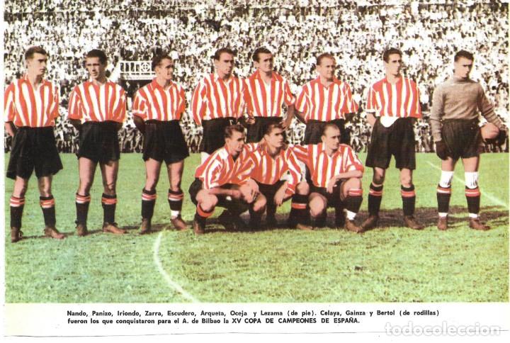 Coleccionismo deportivo: ATHLETIC DE BILBAO: Recorte de un equipo de 1944