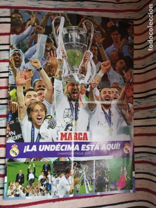 poster cartel oficial real madrid campeones uef - Compra venta en  todocoleccion