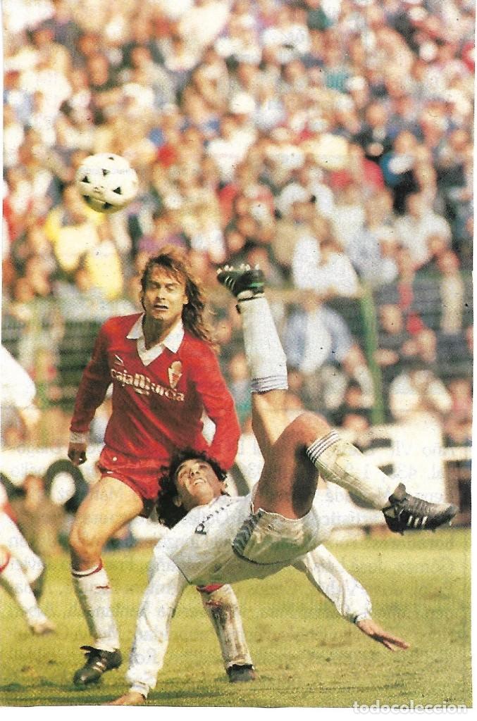 Sammelleidenschaft Sport: REAL MADRID: Recorte de HUGO S&Aacute;NCHEZ rematando de chilena. 1990