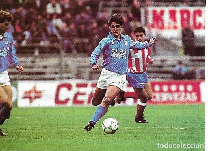 Sammelleidenschaft Sport: REAL OVIEDO: Recorte de VINYALS en acci&oacute;n. 1990