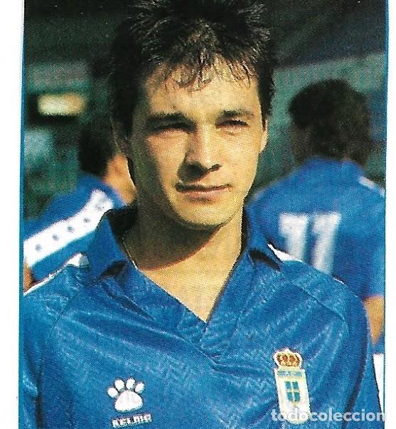 Sammelleidenschaft Sport: REAL OVIEDO: Recorte de QUIROGA. 1990