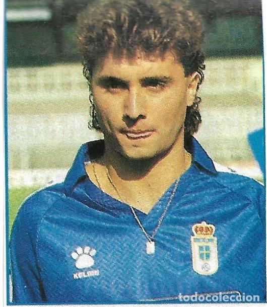 Sammelleidenschaft Sport: REAL OVIEDO: Recorte de JUAN ALBERTO. 1990