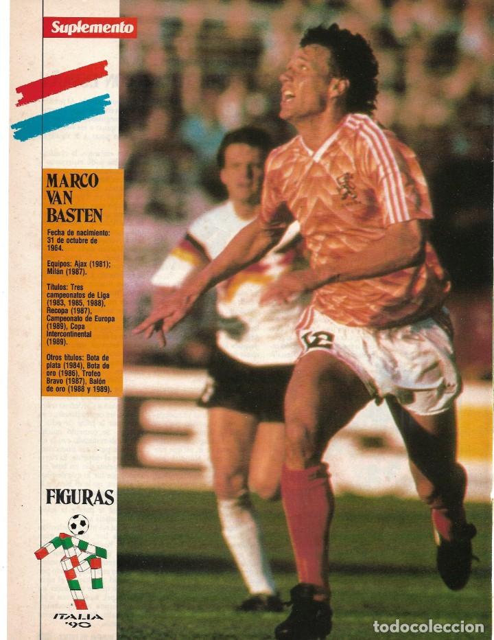 Collezionismo sportivo: SELECCI&Oacute;N DE F&Uacute;TBOL DE LOS PAISES BAJOS ( HOLANDA ): Minip&oacute;ster de Marco VAN BASTEN.1990