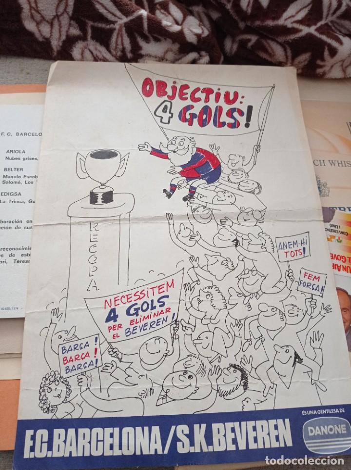 Sammelleidenschaft Sport: Publicidad Danone. Barcelona/SK Beveren. Semifinales 11/04/79.