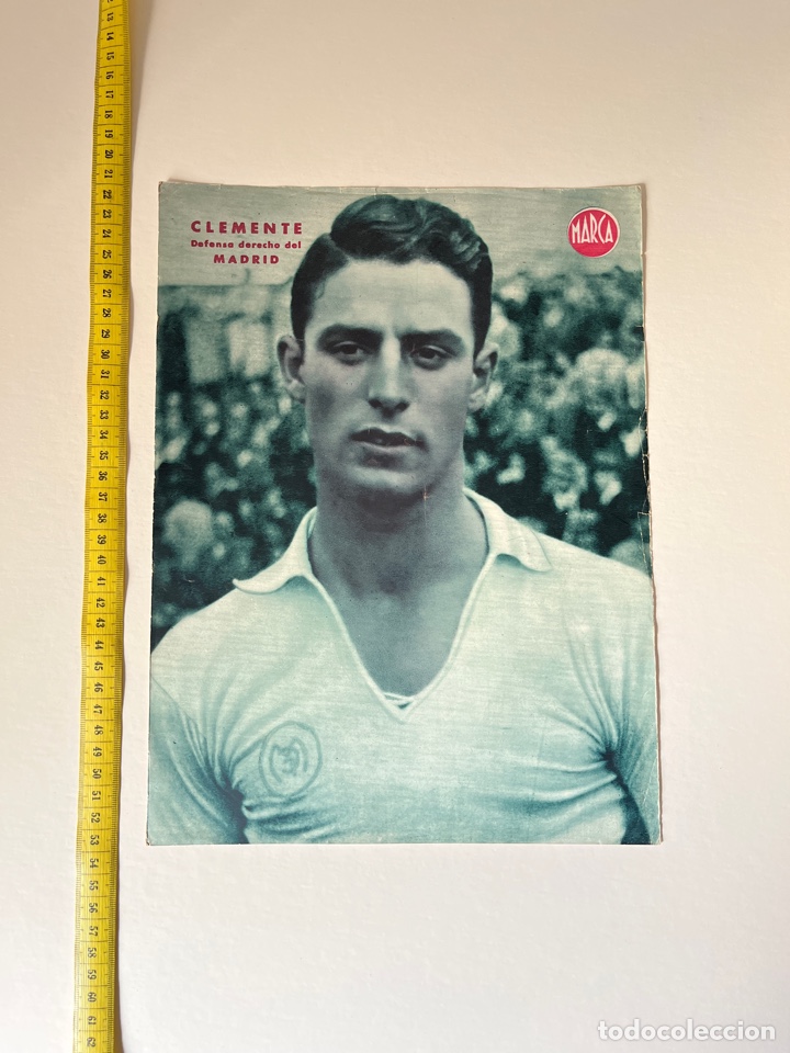 Collezionismo sportivo: POSTER CLEMENTE REAL MADRID MARCA A&Ntilde;OS 40