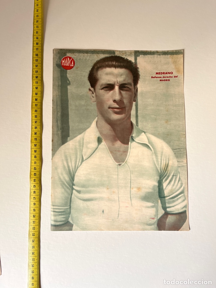 Collezionismo sportivo: POSTER MEDRANO REAL MADRID MARCA A&Ntilde;OS 40