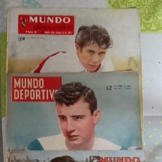 Coleccionismo deportivo: ANGELILLO - MASCHIO Y SIVORI- PORTADA ”MUNDO DEPORTIVO” INTERNAZIONALE DE MILAN - AÑO 1958. Lote 322366348