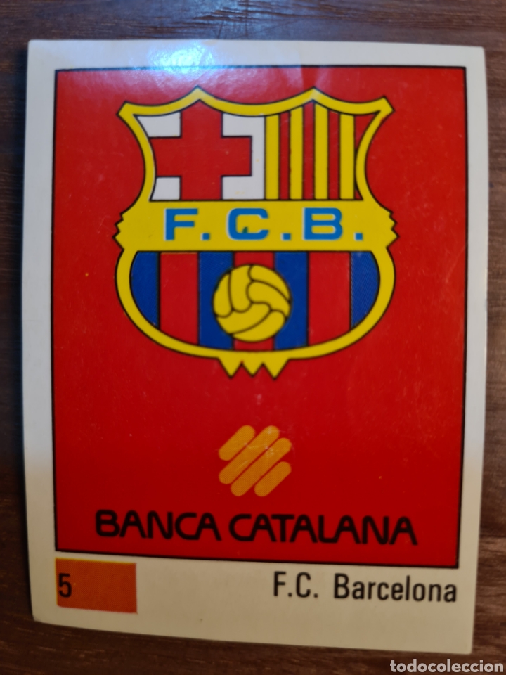Collectionnisme sportif: PANINI BASKET 90 ACB CROMO 5 ESCUDO F C BARCELONA NUEVO