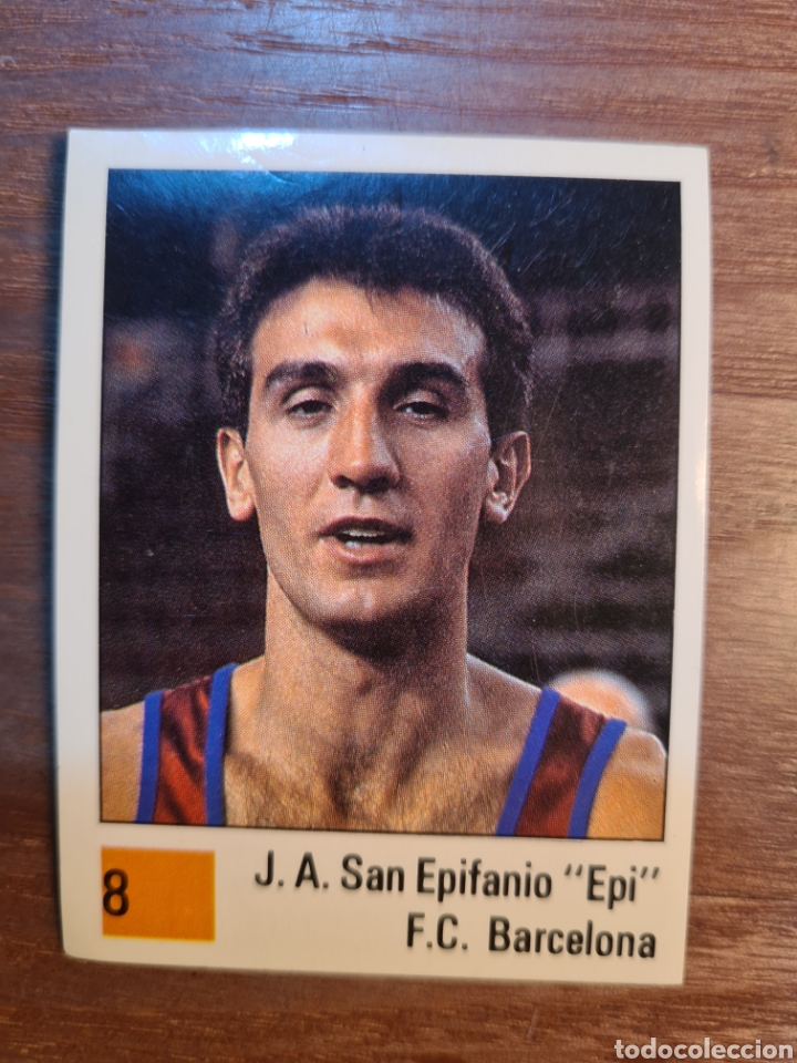 Collectionnisme sportif: PANINI BASKET 90 ACB CROMO 8 EPI F C BARCELONA NUEVO