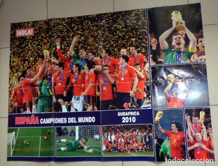 Sammelleidenschaft Sport: P&Oacute;STER GRAN FORMATO F&Uacute;TBOL SELECCI&Oacute;N ESPA&Ntilde;OLA ESPA&Ntilde;A CAMPE&Oacute;N MUNDO MUNDIAL SUDAFRICA 2010. HOLA