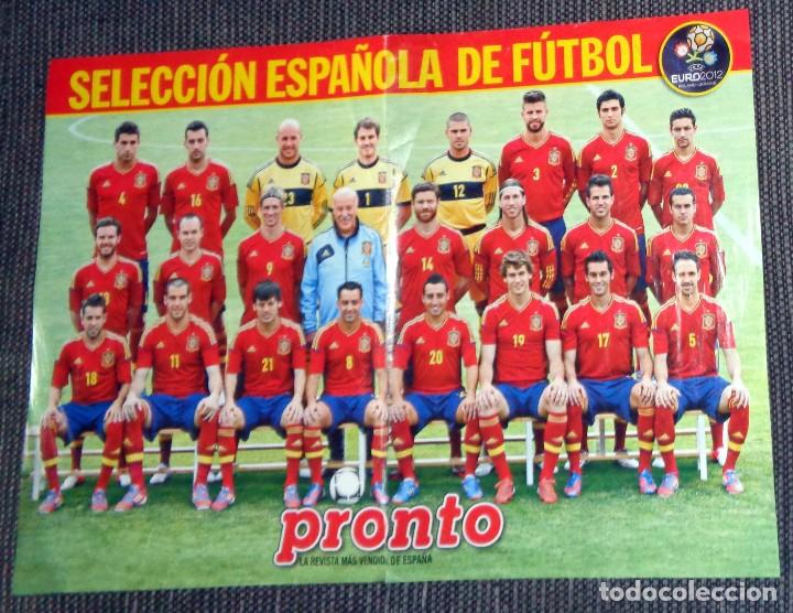 Sammelleidenschaft Sport: P&Oacute;STER F&Uacute;TBOL SELECCI&Oacute;N ESPA&Ntilde;OLA ESPA&Ntilde;A EUROCOPA POLONIA UCRANIA 2012. REVISTA PRONTO. PLANTILLA