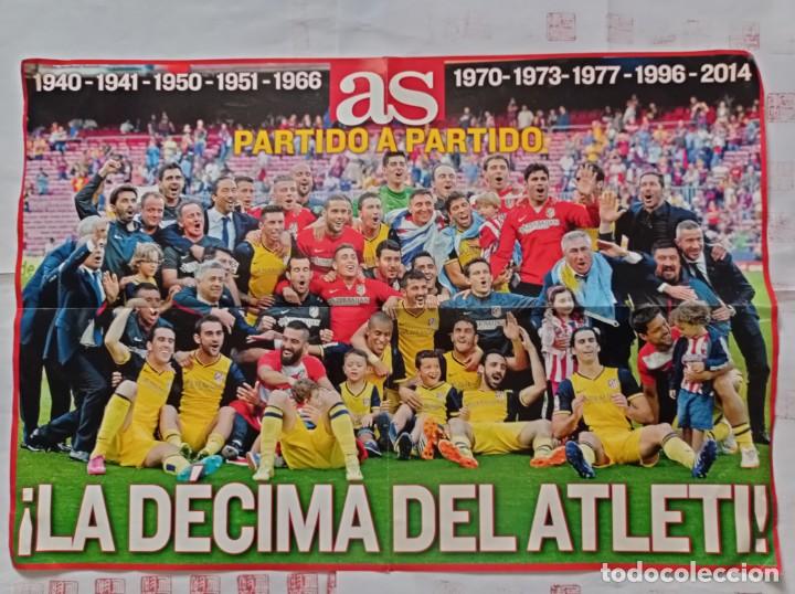 Coleccionismo deportivo: P&oacute;ster Atl&eacute;tico de Madrid LA D&Eacute;CIMA - Foto 1