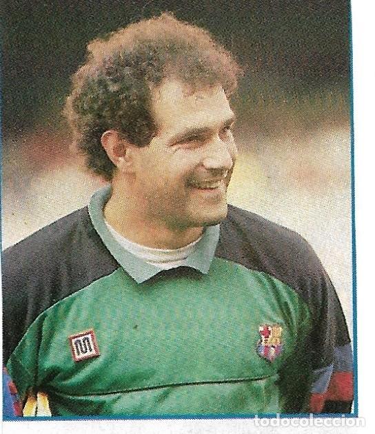 Coleccionismo deportivo: BAR&Ccedil;A: Recorte de ZUBIZARRETA. 1990 - Foto 1