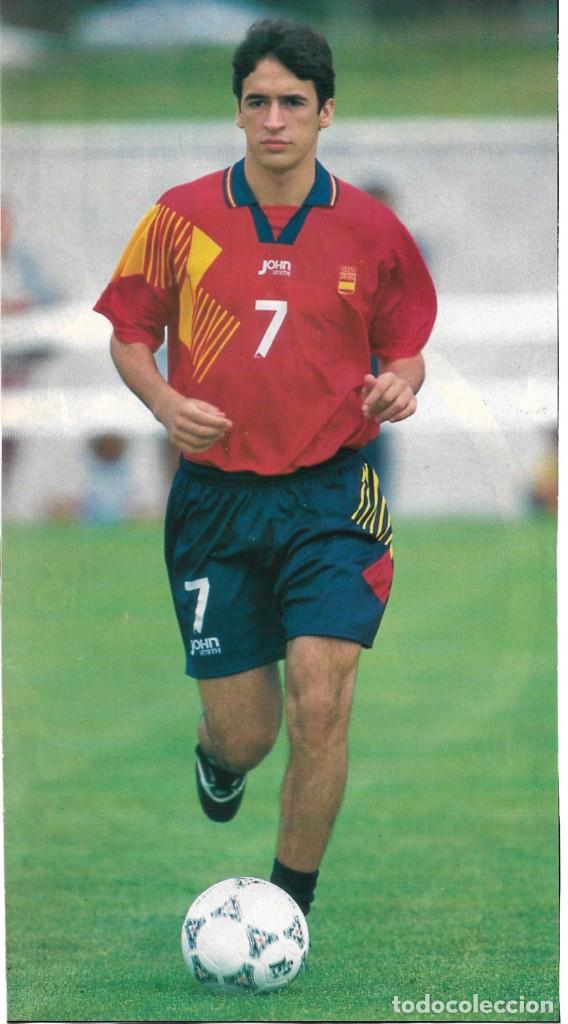 Collectionnisme sportif: SELECCI&Oacute;N OL&Iacute;MPICA ESPA&Ntilde;OLA DE F&Uacute;TBOL: Gran recorte de RA&Uacute;L. 1996