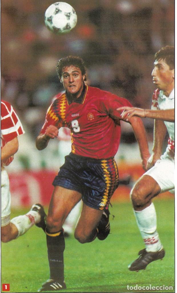 Collectionnisme sportif: SELECCI&Oacute;N ESPA&Ntilde;OLA DE F&Uacute;TBOL: Gran recorte de KIKO. A&ntilde;os 90