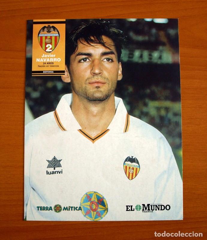 Sammelleidenschaft Sport: Valencia - Javier Navarro 2 -Temporada 1998-1999, 98-99 - Foto L&aacute;mina del Diario El Mundo