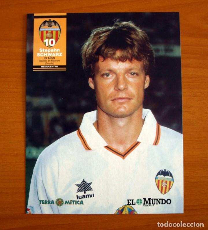 Sammelleidenschaft Sport: Valencia - Stepahn Schwarz 10 -Temporada 1998-1999, 98-99 - Foto L&aacute;mina del Diario El Mundo