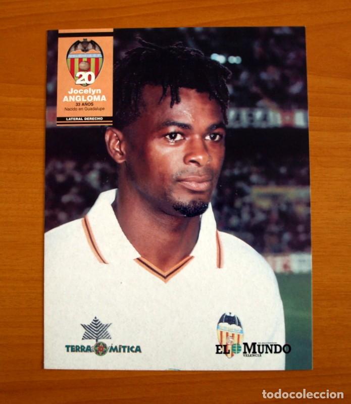 Sammelleidenschaft Sport: Valencia - Jocelyn Angloma 20 -Temporada 1998-1999, 98-99 - Foto L&aacute;mina del Diario El Mundo