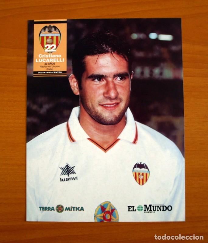 Sammelleidenschaft Sport: Valencia - Cristiano Lucarelli 22 -Temporada 1998-1999, 98-99 - Foto L&aacute;mina del Diario El Mundo