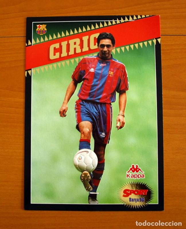 Sammelleidenschaft Sport: Barcelona - Ciric -Temporada Bar&ccedil;a 1997-1998, 97-98 - Foto Postales Gigantes del Diario Sport