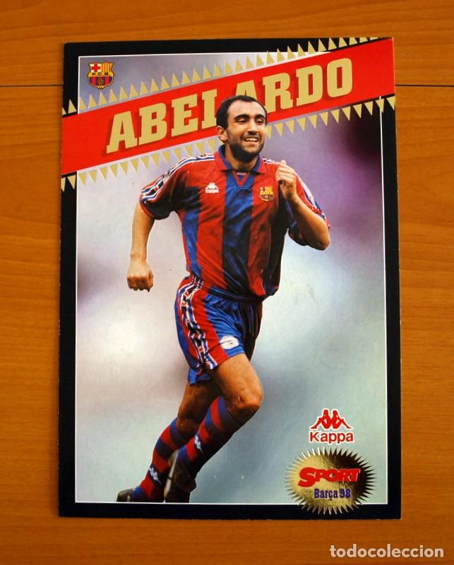 Sammelleidenschaft Sport: Barcelona - Abelardo -Temporada Bar&ccedil;a 1997-1998, 97-98 - Foto Postales Gigantes del Diario Sport