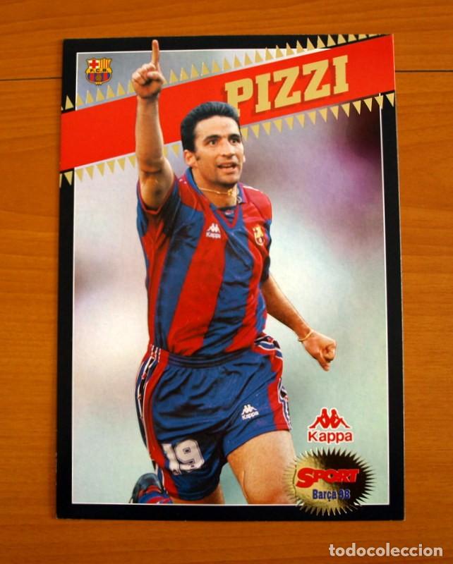 Sammelleidenschaft Sport: Barcelona - Pizzi -Temporada Bar&ccedil;a 1997-1998, 97-98 - Foto Postales Gigantes del Diario Sport