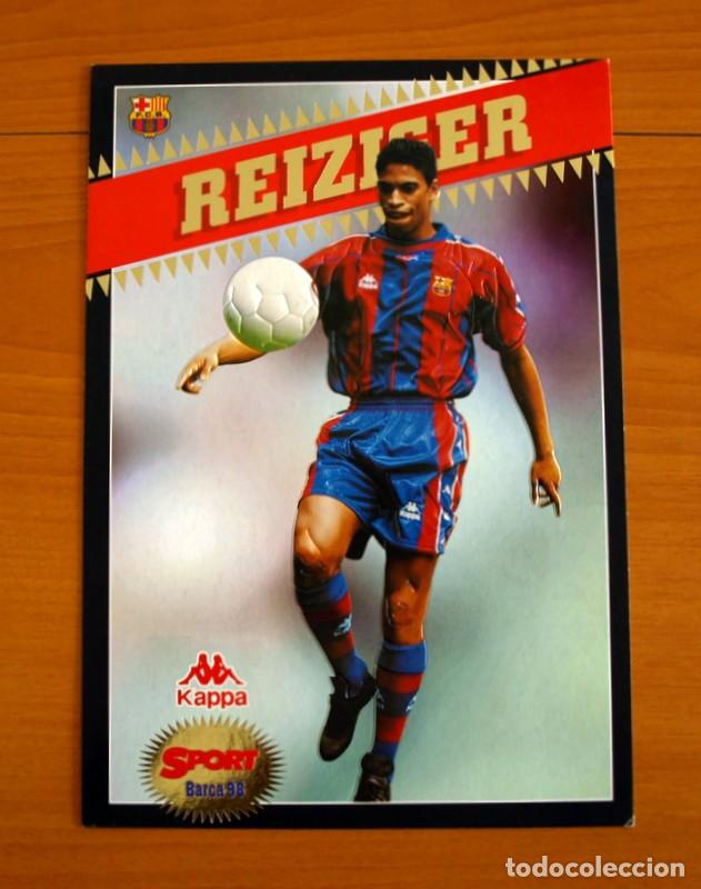 Sammelleidenschaft Sport: Barcelona - Reiziger -Temporada Bar&ccedil;a 1997-1998, 97-98 - Foto Postales Gigantes del Diario Sport