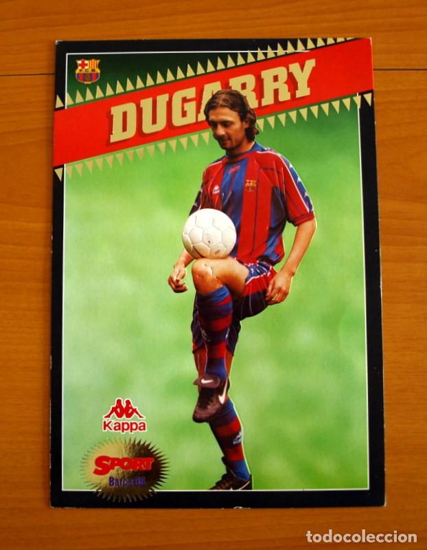 Sammelleidenschaft Sport: Barcelona - Dugarry -Temporada Bar&ccedil;a 1997-1998, 97-98 - Foto Postales Gigantes del Diario Sport