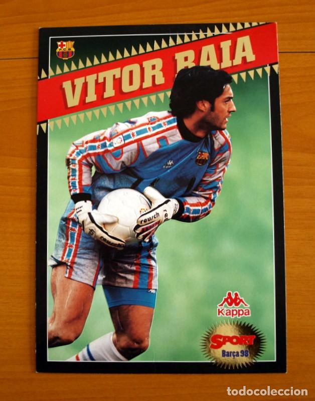 Sammelleidenschaft Sport: Barcelona - V&iacute;ctor Baia -Temporada Bar&ccedil;a 1997-1998, 97-98 - Foto Postales Gigantes del Diario Sport