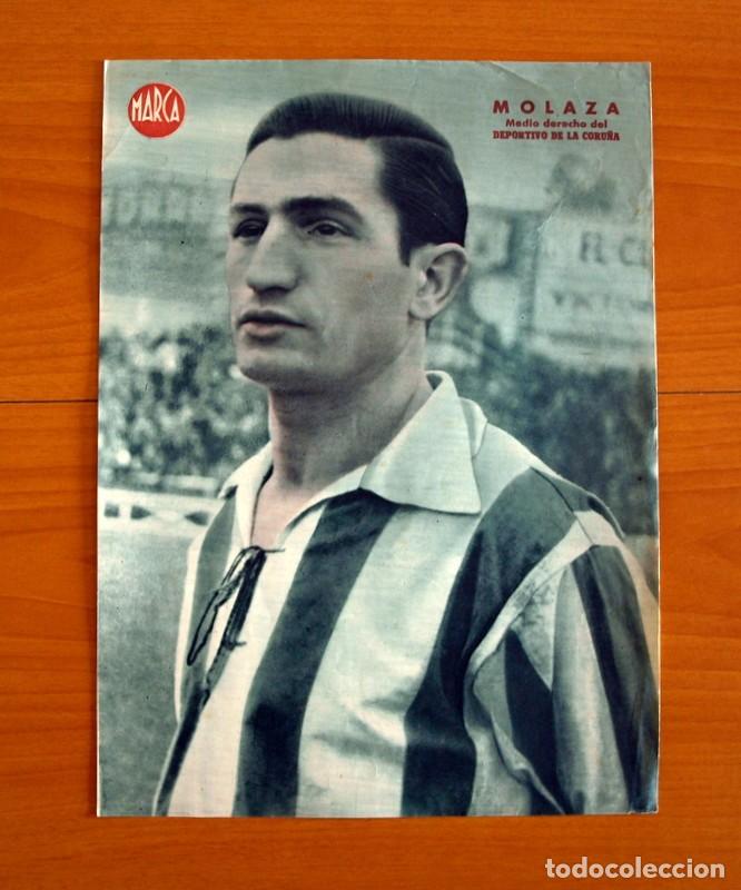 Sammelleidenschaft Sport: Deportivo de la Coru&ntilde;a - Molaza Medio derecho - L&aacute;mina de Marca a&ntilde;os 40 - Tama&ntilde;o 23,5x32 cm.