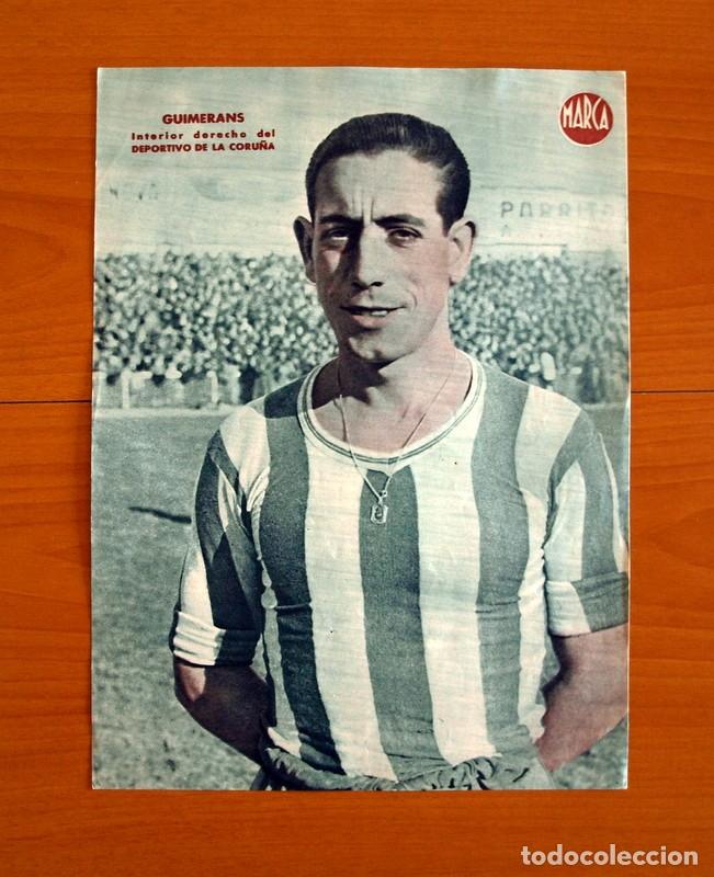 Sammelleidenschaft Sport: Deportivo de la Coru&ntilde;a - Guimerans Interior derecho - L&aacute;mina de Marca a&ntilde;os 40 - Tama&ntilde;o 23,5x32 cm.