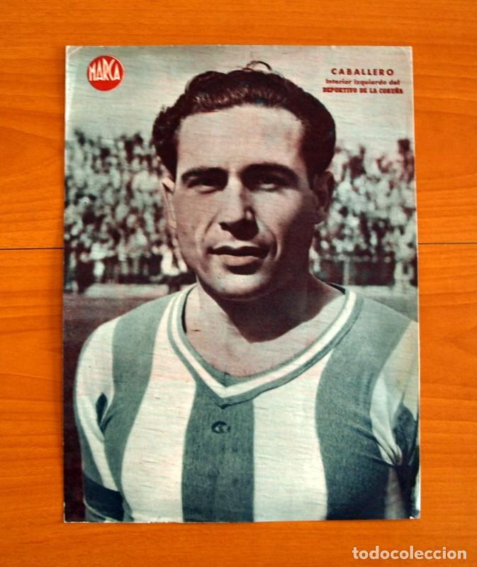 Sammelleidenschaft Sport: Deportivo de la Coru&ntilde;a - Caballero Interior Izquierdo - L&aacute;mina de Marca a&ntilde;os 40 - Tama&ntilde;o 23,5x32 cm.