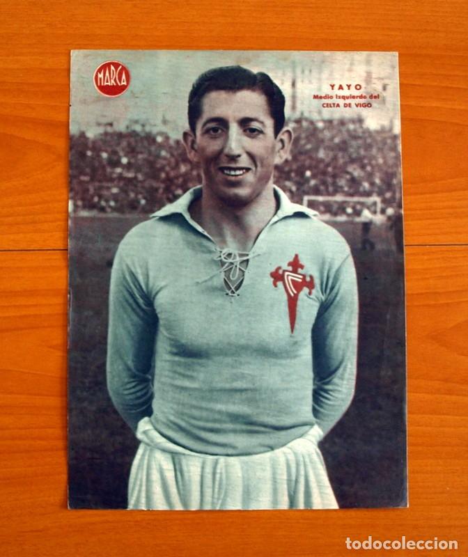 Sammelleidenschaft Sport: Celta de Vigo - Yayo Medio Izquierdo - L&aacute;mina de Marca a&ntilde;os 40 - Tama&ntilde;o 23,5x32 cm.