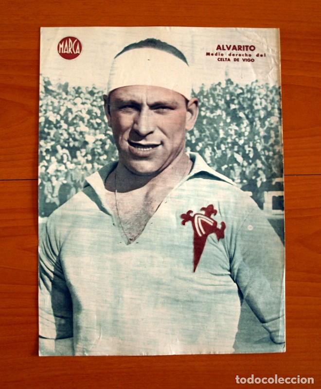 Sammelleidenschaft Sport: Celta de Vigo - Alvarito Medio derecho - L&aacute;mina de Marca a&ntilde;os 40 - Tama&ntilde;o 23,5x32 cm.