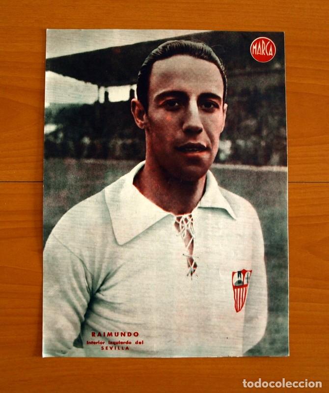 Sammelleidenschaft Sport: Sevilla - Raimundo Interior Izquierdo - L&aacute;mina de Marca a&ntilde;os 40 - Tama&ntilde;o 23,5x32 cm.