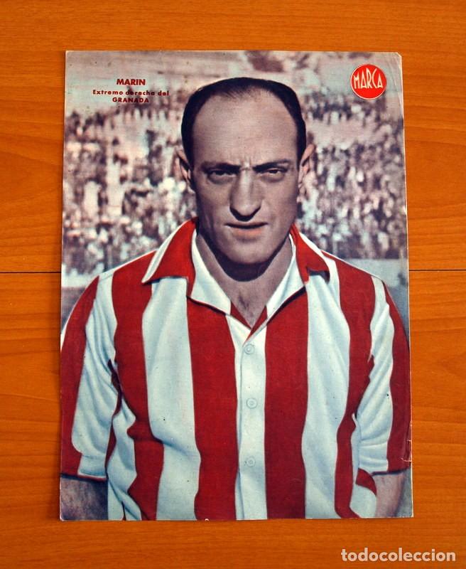 Sammelleidenschaft Sport: Granada - Marin Extremo Derecha - L&aacute;mina de Marca a&ntilde;os 40 - Tama&ntilde;o 23,5x32 cm.