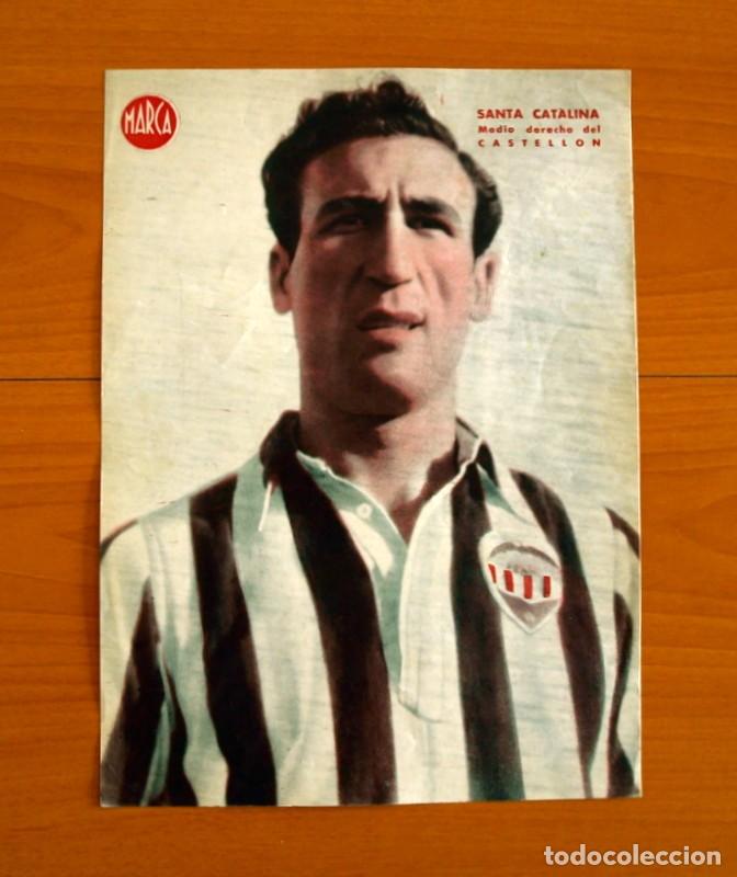 Coleccionismo deportivo: Castell&oacute;n - Santa Catalina Medio Derecho - L&aacute;mina de Marca a&ntilde;os 40 - Tama&ntilde;o 23,5x32 cm.