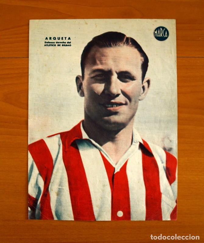 Collectionnisme sportif: Athletic de Bilbao - Arqueta Defensa Derecho - L&aacute;mina de Marca a&ntilde;os 40 - Tama&ntilde;o 23,5x32 cm.