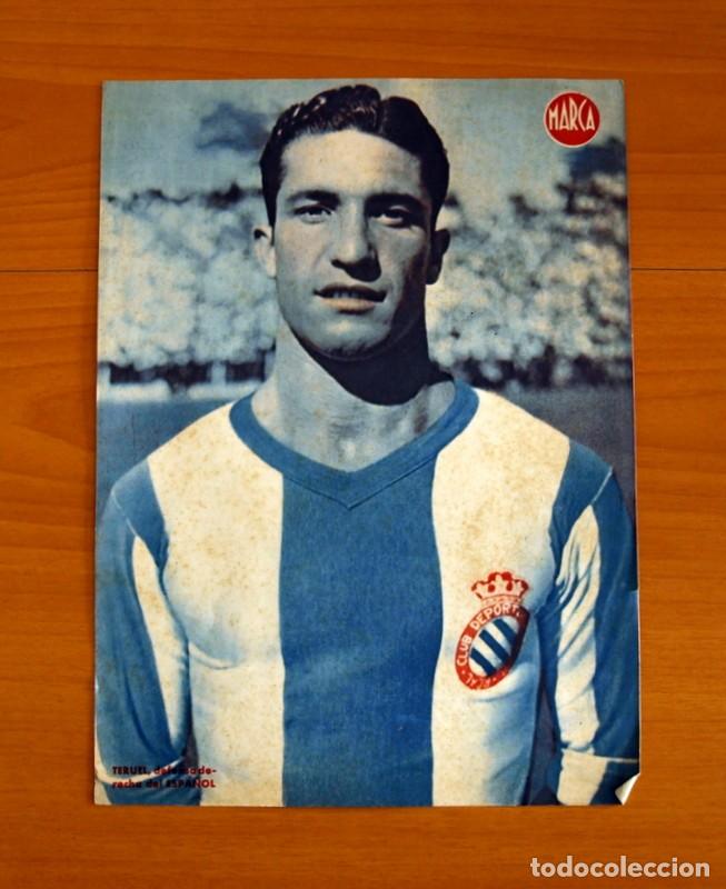 Collectionnisme sportif: Espa&ntilde;ol - Teruel Defensa derecha - L&aacute;mina de Marca a&ntilde;os 40 - Tama&ntilde;o 23,5x32 cm.