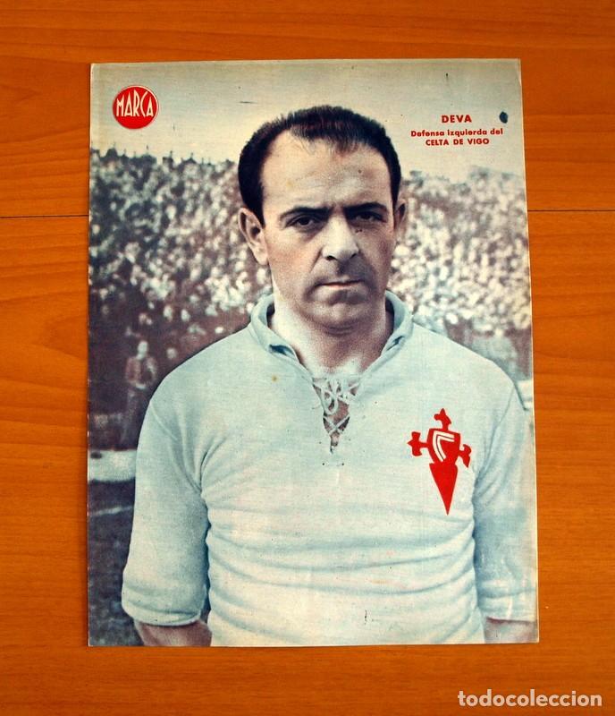 Collectionnisme sportif: Celta de Vigo - Deva Defesa Izquierda - L&aacute;mina de Marca a&ntilde;os 40 - Tama&ntilde;o 23,5x32 cm.