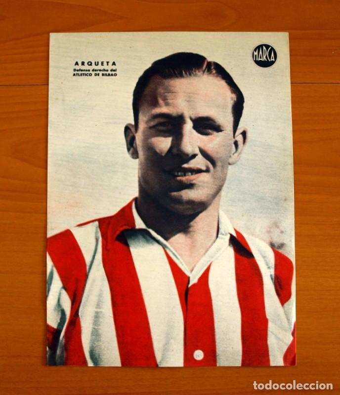 Collectionnisme sportif: Athletic de Bilbao - Arqueta Defensa Derecho - L&aacute;mina de Marca a&ntilde;os 40 - Tama&ntilde;o 23,5x32 cm.