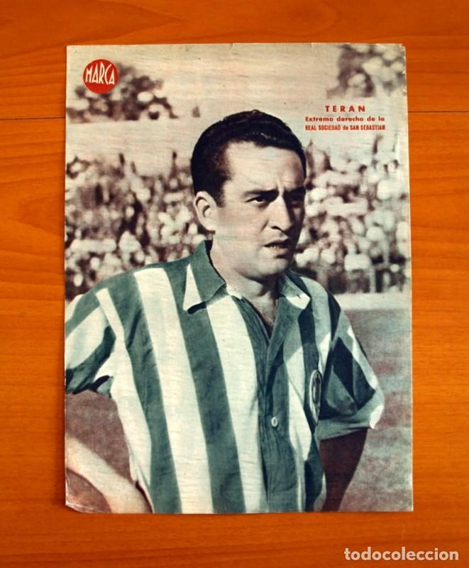 Coleccionismo deportivo: Real Sociedad - Teran Extremo Derecho - L&aacute;mina de Marca a&ntilde;os 40 - Tama&ntilde;o 23,5x32 cm.