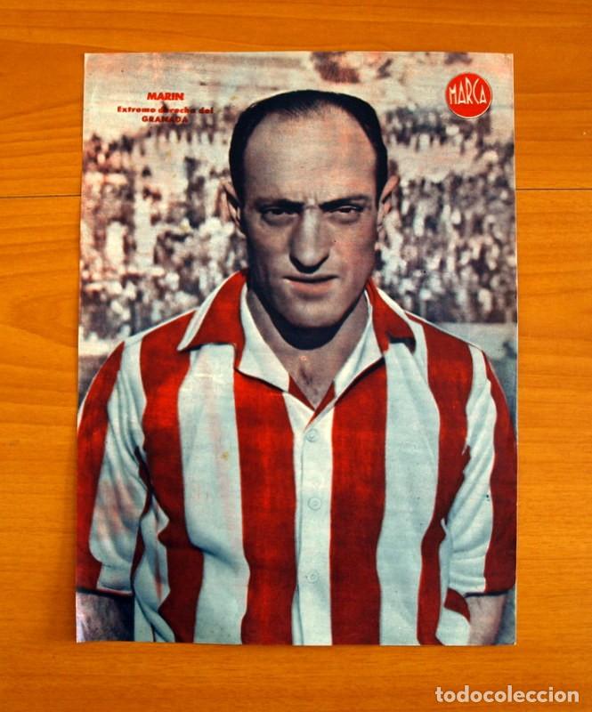Collectionnisme sportif: Granada - Marin Extremo Derecha - L&aacute;mina de Marca a&ntilde;os 40 - Tama&ntilde;o 23,5x32 cm.