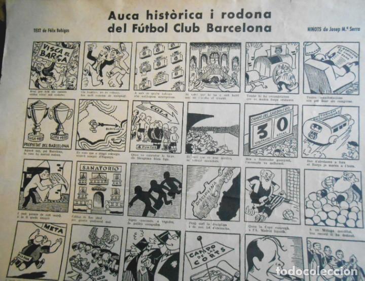 Collectionnisme sportif: AUCA HIST&Ograve;RICA I RODONA DEL F&Uacute;TBOL CLUB BARCELONA - Dibuixos de Josep M&ordf; Serra i text F&egrave;lix Bohigas