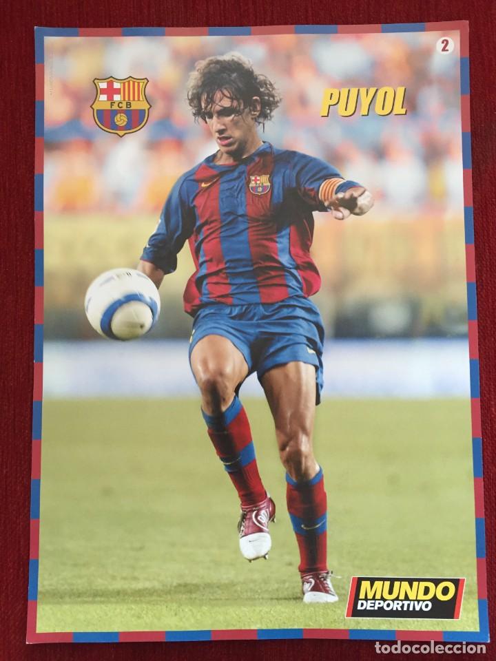 Collezionismo sportivo: CARTEL POSTER MUNDO DEPORTIVO LIGA TEMPORADA 2004 2005 CROMO JUGADOR PUYOL # 2