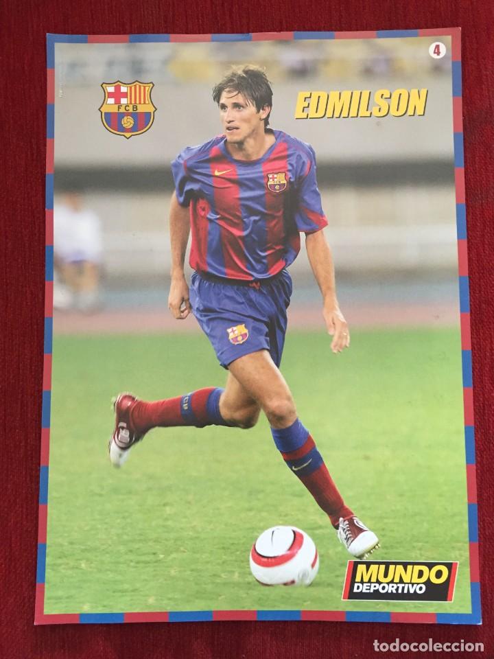 Collectionnisme sportif: CARTEL POSTER MUNDO DEPORTIVO LIGA TEMPORADA 2004 2005 CROMO JUGADOR EDMILSON # 4