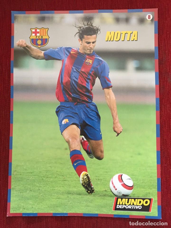 Collectionnisme sportif: CARTEL POSTER MUNDO DEPORTIVO LIGA TEMPORADA 2004 2005 CROMO JUGADOR MOTTA # 8