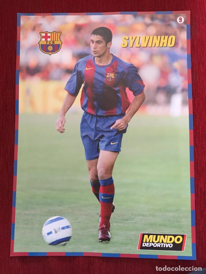 Collectionnisme sportif: CARTEL POSTER MUNDO DEPORTIVO LIGA TEMPORADA 2004 2005 CROMO JUGADOR SYLVINHO # 9