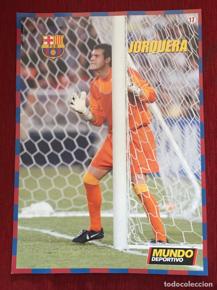 Collectionnisme sportif: CARTEL POSTER MUNDO DEPORTIVO LIGA TEMPORADA 2004 2005 CROMO JUGADOR JORQUERA # 17